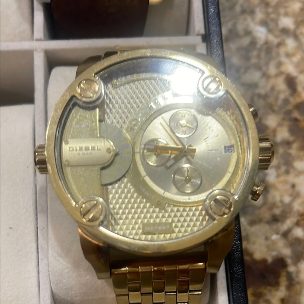 Men's Black and Gold Watch Collection